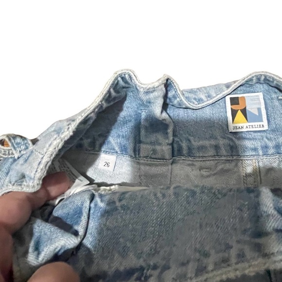 Jean Atelier Paperbag High Rise Jean Shorts - Picture 5 of 7